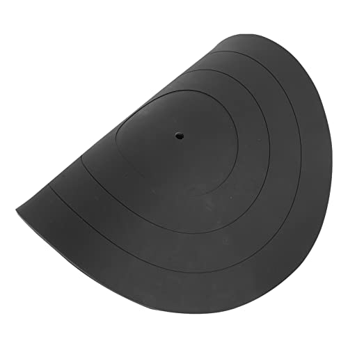 SHINEOFI 1Pc Silicone Record Pad for Turntable Slip Mat Reduces Vibration Scratches Durable Vinyl Record Player Accessory for Enhanced Sound