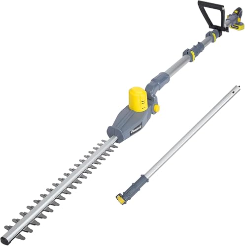 FANZTOOL Akku Teleskop Heckenschere 20V, 450 mm Schnittbreite...