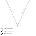 Luxval Dainty Gold Necklace for Women 18K Gold Plated Simple Gold Necklace Small Gold CZ Teardrop Diamond Choker Necklaces for Women Trendy Gold Jewelry Gifts for Women
