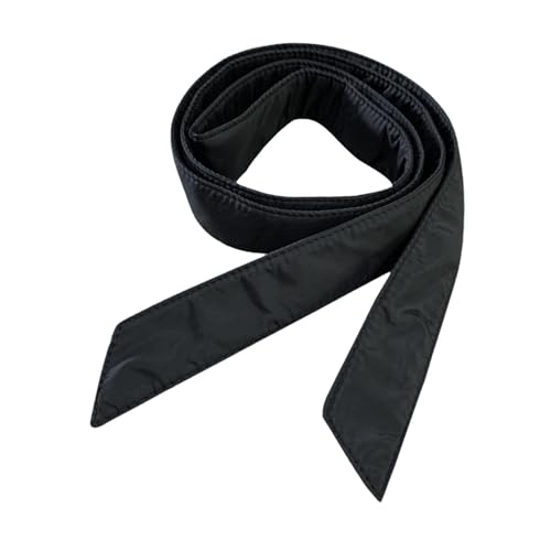 Women's Winter Puffer Down Coat Replacement Belt 180cm Waistband Sash Girdle for Jackets and Coats- Matte Black