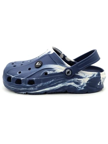 Image of SVAAR Men's Marble Effect Classic Clogs || Sandals with Adjustable Back Strap for Men