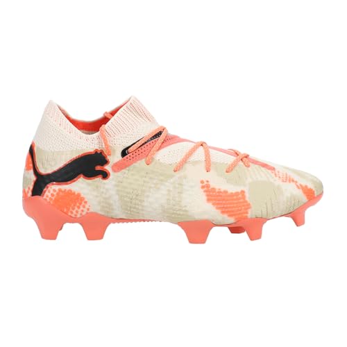 PUMA Mens Future 7 Ultimate Gk Firm GroundArtificial Ground Soccer Cleats - Off White, Orange - Size 10 M