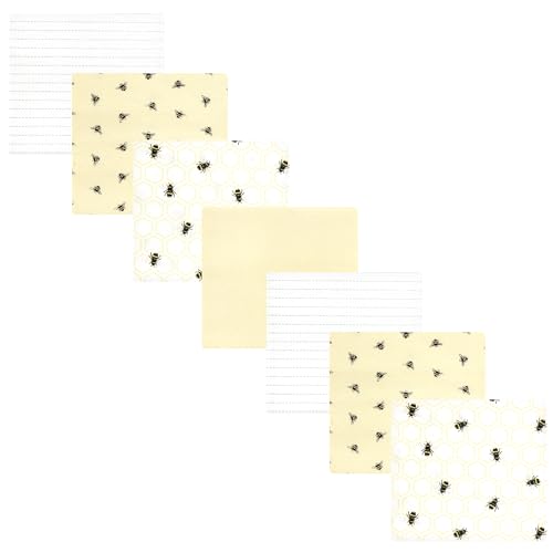 Image of Hudson Baby Unisex Baby Cotton Flannel Receiving Blankets Bundle, Honey Bee, One Size