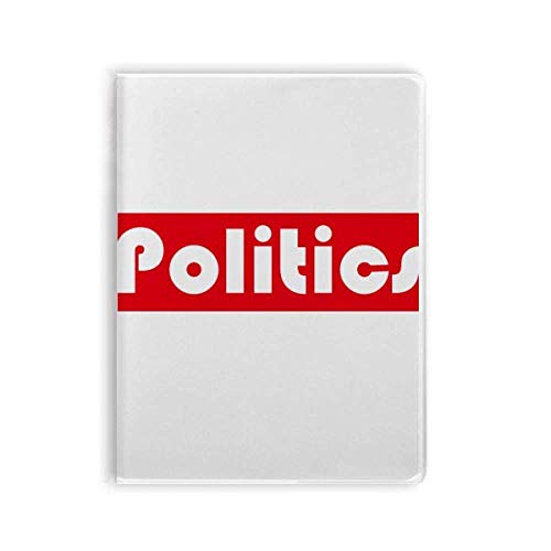 Carnet de notes politique rouge à couverture souple haute résistance pour cours
