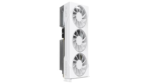 XFX Swift AMD Radeon RX 9070 GRE White, Tri-Fan Gaming Edition, 12GB GDDR6, HDMI, 3 DP Ports, AMD RDNA™ 4 (RX-97GRE29W7) - 5