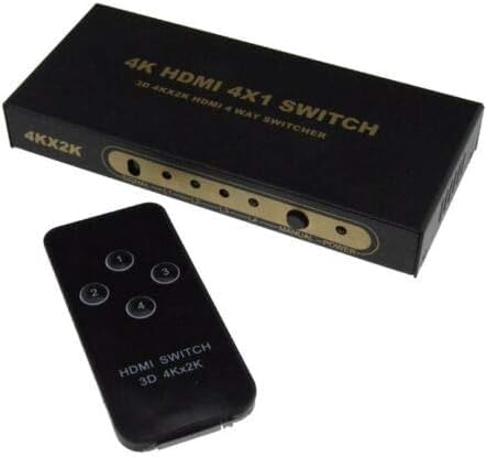 DUPLICADOR Metal HDMI 2/4 / 8 Puertos Splitter Box 1 Input 2/4 / 8 Output 1080P 3D Splitter HDMI de 1 Entrada y 2/4 / 8 Salidas (HDMI Switch 4x1 (4K404))