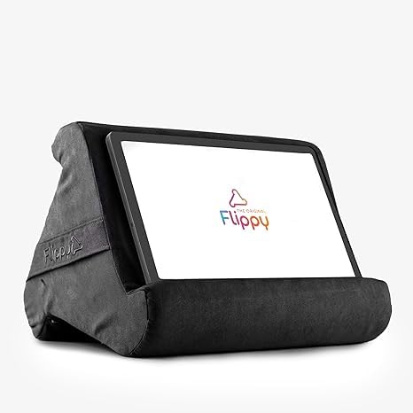 Flippy Original Tablet Pillow Stand iPad Holder Gift for Book Lovers Readers Multi-Angle Stand with Storage for Lap