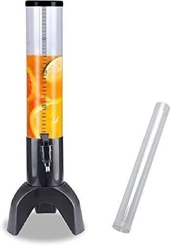 ビールドリンクディスペンサー ビールディスペンサー 1.8L 透明飲料タワーディスペンサー アイスバケツ付き 飲料ディスペンサー ホ