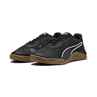 PUMA Unisex Adult's Fuse 4.0 Sneaker, PUMA Black/Cast Iron/Gum/PUMA White, 12 US Womens/10.5 US Mens
