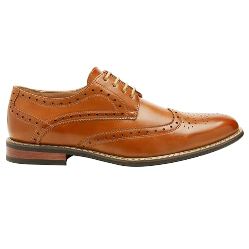 Bruno Marc MODA ITALY PRINCE-03 Men's Classic Modern Oxford Wingtip Lace Dress Shoes