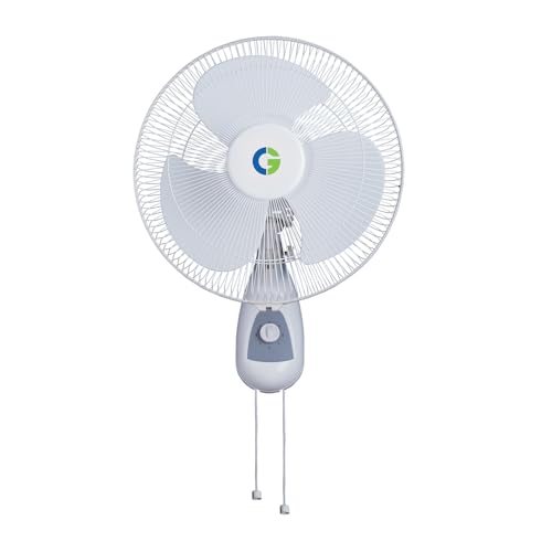 Image of CG Flyair Wall Fan 400mm | Wider angle oscillation | 3 Speed setting | 2 year warranty |Rustproof blades | Elegant design | Cloud White