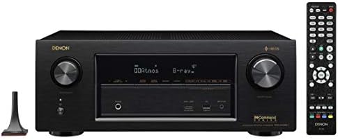 Denon AVRX3400H 7.2 Channel Full 4K Ultra HD Network AV Receiver with HEOS black, Compatible with Alexa (Renewed)