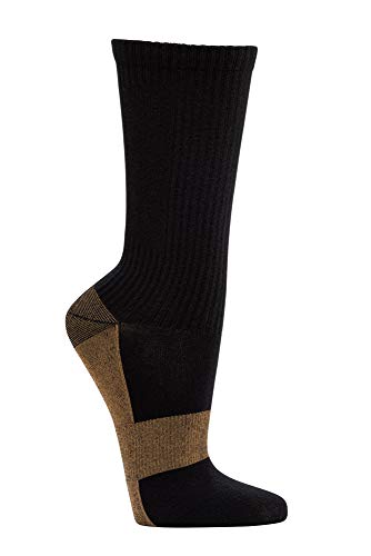TippTexx 24 3 Paar antibakterille Socken mit Kupferfaser Anteil mit Anti-Loch-Garantie (DE/NL/SE/PL, Numerisch, 43, 46, Regular, Regular, Schwarz/Kupferfaser)