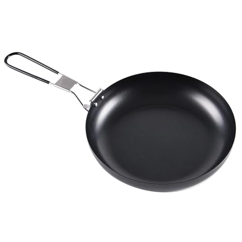 Poêle à frire ronde avec poignée pliable et base plate stable - 8