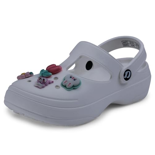 Image of DOCTOR EXTRA SOFT Women's Classic Charms Clogs /Sandals with Adjustable Back Strap for Adult | Comfortable & Light Weight | Stylish & Anti-Skid |Waterproof & Everyday Use Mules for Girls & Ladies D-511