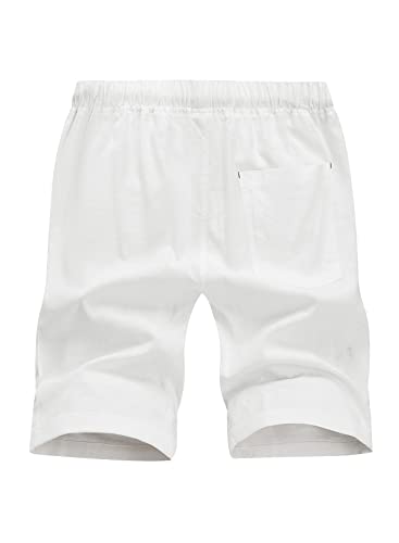 Jmierr Men's Shorts Casual 9 Inch Inseam Summer Beach Golf Lightweight Short For Men, Us 38(Xl), 03 White #TOP4