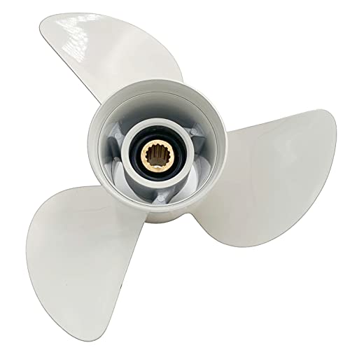 Yoofosun Outboard Propeller 14 1/2x17 OEM NO:6G5-45947-01-98 Aluminum Prop Fit for Yamaha Engine 150HP-400HP 15 Tooth 3 Blades RH 14.5x17