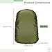 yeeplant Backpack Rain Cover - Waterproof & Dustproof Adjustable Strap, Fits 55-65L Backpacks, 190T Polyester with Silver Coating for Outdoor Use