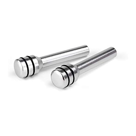 QOONESTL 2 Pcs Car Lock Knob, Aluminum Interior Door Lock Knob Pull Pins for Car SUV Truck Automobile (Blue,Red,Silver,Black,Gold) Cover