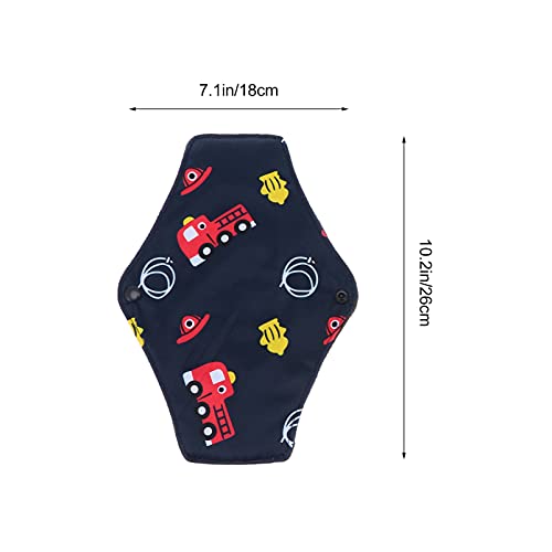 EXCEART 2Pcs Reutilizável Sanitária Pad Lavável Bamboo Cloth Menstrual Pads Almofadas de Incontinênc