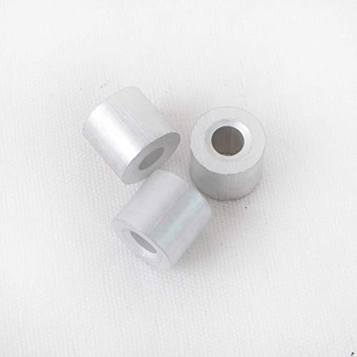 HIGOOD Wire Rope Stop Sleeve, for Wire Rope Dia. 1/8", Aluminum Alloy, PK 100