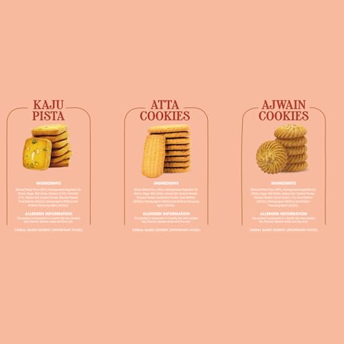 Image of Yumigoes Cookie Carnival Gift Pack 475g - Premium Assorted Cookies | Gourmet Snack Box for Diwali, Rakhi, Return Gifts & Celebrations