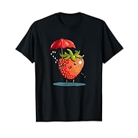 Strawberry with Umbrella for a Colorful and Fun Appeal T-Shirt