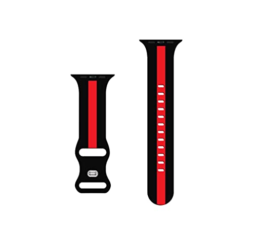 Image of GRIPP Tutone Soft Silicone Watch Strap for 44mm /45mm /46mm /49mm, Watch Series 11 /10 /9 /8 /7 /6 /5 /4, SE 3 /2 /1, Ultra 3 /2 /1, Durable, Flexible, Lightweight, Adjustable (Watch Not Included)