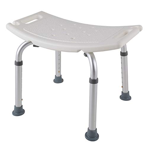 Morelian Bathroom Shower Bench Adjustable Height Tub Stool Lightweight Bath Seat Anti-Slip Chair For Disabled Elderly Pregnant Women