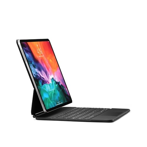 Teclado retroiluminado con funda para iPad de 10 y 11 gen de 10.9 pulgadas blanco con touchpad YSJX 6