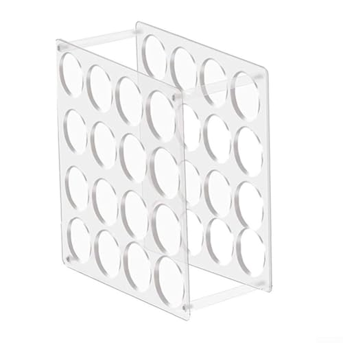 Soporte de rollo de vinilo acrílico con 16 o 32 agujeros, estante de almacenamiento extraíble para organización de salas de manualidades y archivos (32 agujeros)