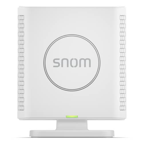 Snom M6 DECT-Repeater Für Schnurlos Erweiterte Reichweite, Kompatibel mit M300/M400/M700/M900, Unterstützt 5 Gespräche, Einzel-/Multizellbasis, Breitband-Audio, 112x90x36mm
