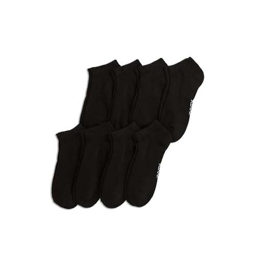 Jockey Men's Socks Men's Everyday Cotton Blend Low Cut Sock - 8 Pack, Black, 7-12