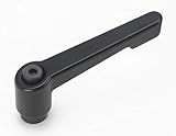 Morton Die Cast Zinc Handle Adjustable Clamping Lever, Inch Size, 3/8-16 Thread Size, 2.12