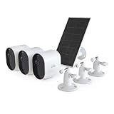 Arlo Pro 5S 2K Spotlight Security Camera, 3 Cameras & 1 Solar Panel, White, Indoor/Outdoor...