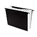 Staples Poly Expanding Hanging File Folder, 12‑Pocket Letter‑Size Accordion File with Jan–Dec Index, Durable Poly Construction, Black