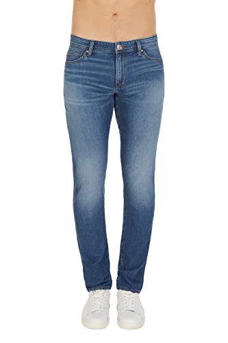 MEDIUM BLUE WASH ARMANI EXCHANGE Skinny Medium Blue Wash Jeans, Blu, 34 Uomo