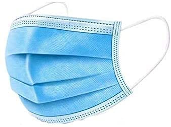 DEBONAIR 3 Ply Protective Face Mask with NOSE CLIP - Certified by CE, ISO & GMP - Bacterial Filtration Efficiency (BFE) 98.5%, Particle Filtration Efficiency (PEE) 94% (50, Blue) (B093H79M9V) Amazon Price History, Amazon Price Tracker