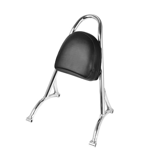 Coussin dossier passager Sportster Forty Eight sissy bar arrière noir chrome