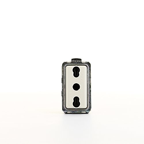 Prise bipasso Bticino Magic 5180 connecteur 2P+T 16A standard italien