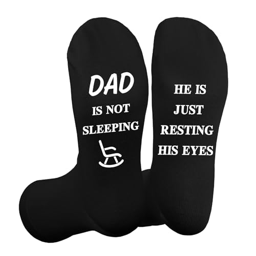 Fathers day Novelty Socks Gifts for Men Daddy Papa Dad Father from Daughter Son Funny Christmas Birthday Thanksgiving Anniversary Retirement Presents for Dad to Be Personalised Stocking fillers Socks