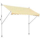 CON MANIVELA: Este toldo se ajusta manualmente mediante la manivela. Perfecto para que dé sombra a cualquier hora del día, ya que se puede adaptar según la posición en la que se encuentre el sol