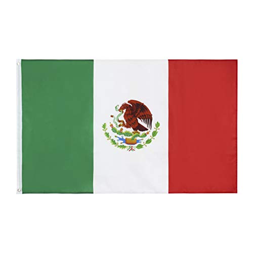 Bandeira do México da Besportble, bandeira internacional do país com ilhós de latão para decoração d