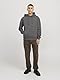JACK & JONES Male Kapuzenpullover Einfarbig Kapuzenpullover