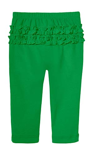 City Threads Baby Girls' Ruffle Leggings Butt Tights Toddler Children Young Kids Pants Play Perfect for Holiday Party Christmas Picture Sensitive Skin SPD Sensory Friendly Clothing, Elf, 4T