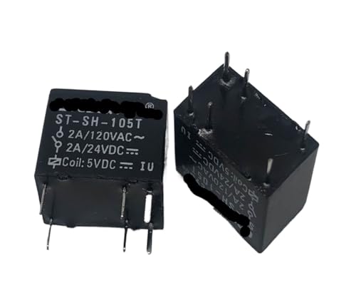 Relé electromecánico miniatura ST-SH-105T con bobina de baja tensión 5V DC