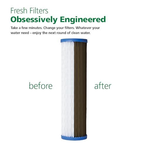 Image of AO Smith 2.5 inchx10 inch 40 Micron Sediment Water Filter Replacement Cartridge - 2 Pack - NSF /ANSI 42 Certified - For Whole House Filtration Systems - AO-WH-PRE-RPP2