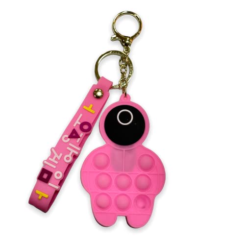 Image of AUGEN Cute Pop It Coin Purse Pouch Keychain For Gifting With Key Ring Anti-Rust (Pack Of 1)