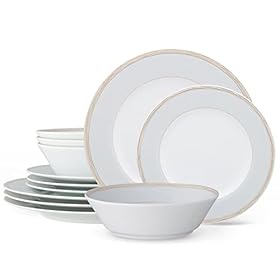 Elevate Your Dining Experience: Buy the Noritake Linen Road 12-Piece Set in Elegant White Today – Noritake