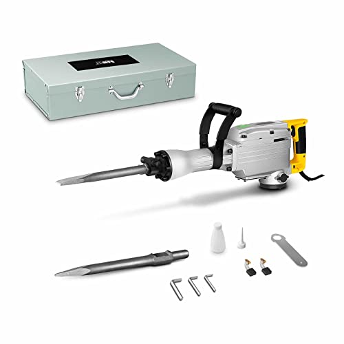 MSW Abbruchhammer Stemmhammer Meißelhammer ABH-1850-2 (1.850 W, Schlagfrequenz: 1.900/min, Schlagkraft: 45 Joule…